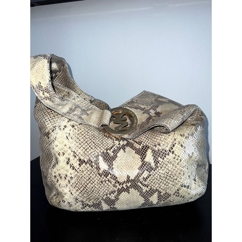 Michael Michael Kors Python Print Hobo Shoulder B… - image 6